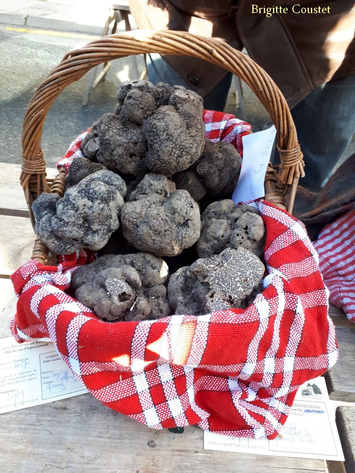 Panier de truffes B.Coustet